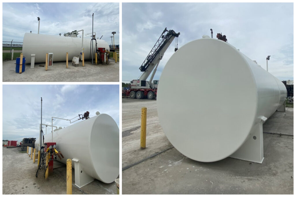 commercial painting: propane tank