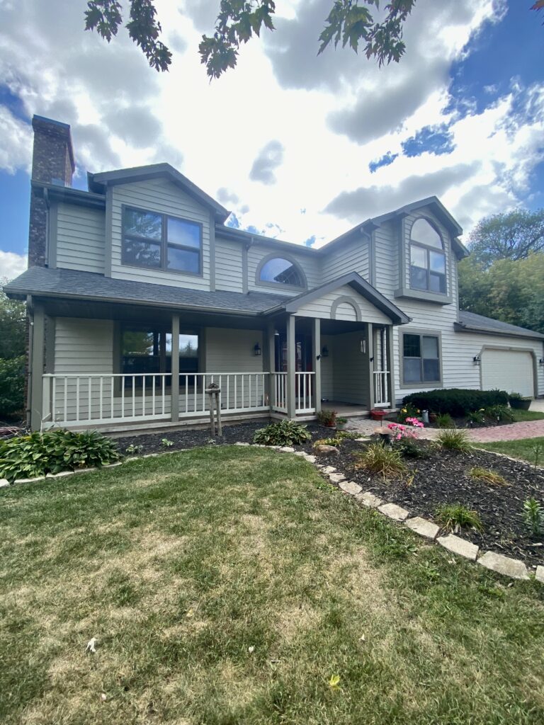Exterior painting: Cedar Siding