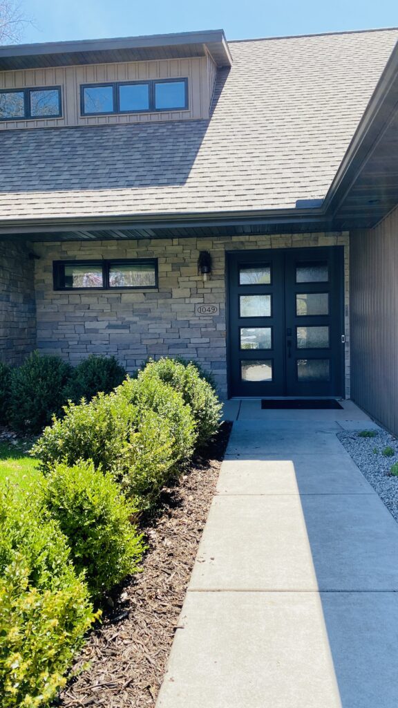 Front Exterior Door: Painted