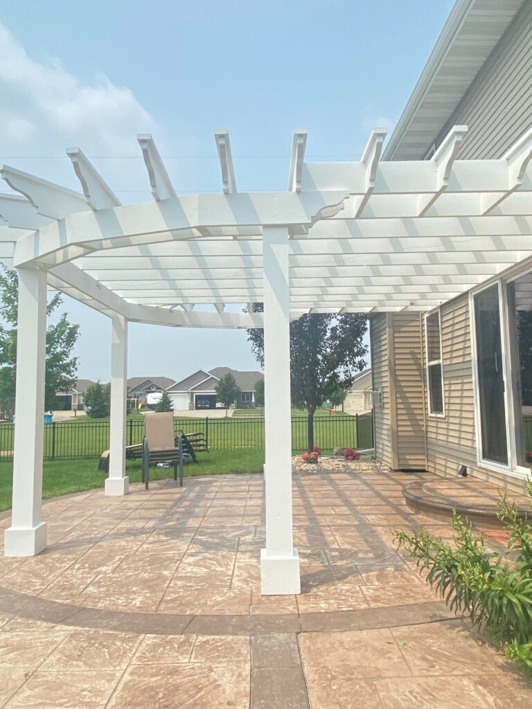 exterior painting - pergola